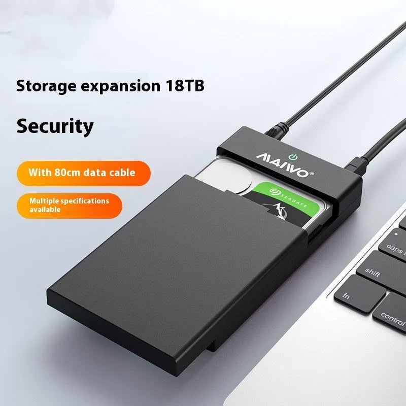 3.5 inch SATA hard disk enclosure with USB 3.0 port and external power supply