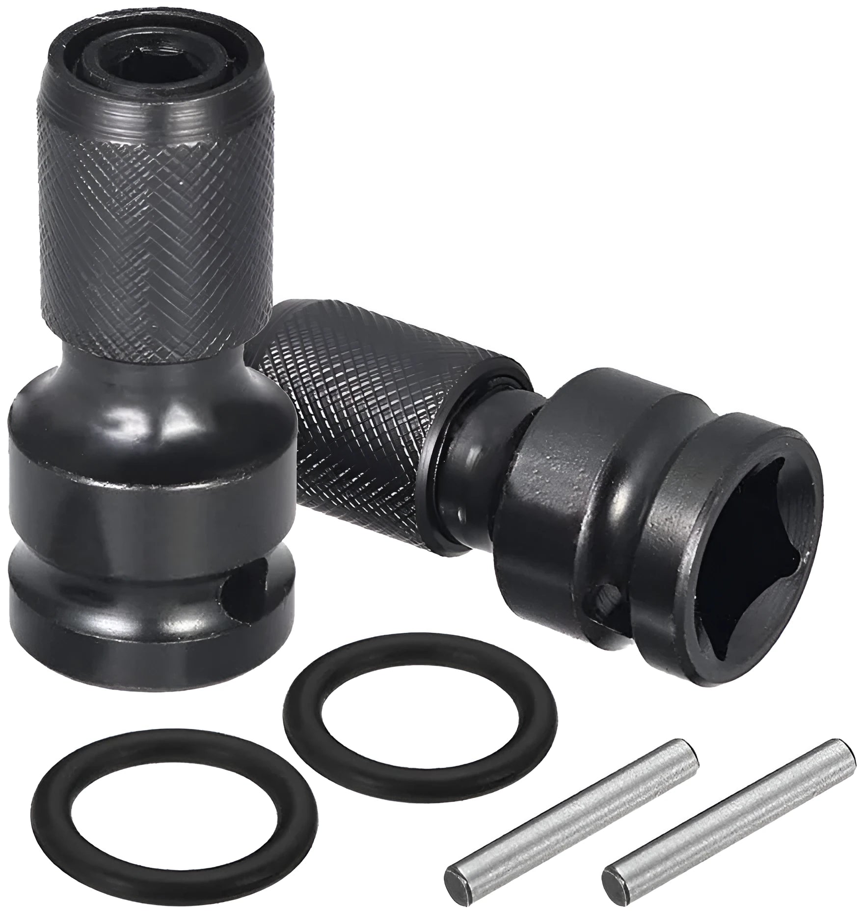 Scaling bit holder with telescopic sleeve showing square turn hexagonal handle and cross-over bit compatibility