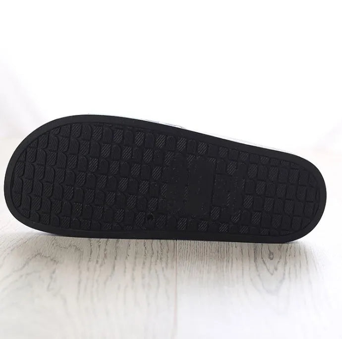 Men's extra large non-slip camouflage PVC bathroom slippers, grape granule texture, size 47-50