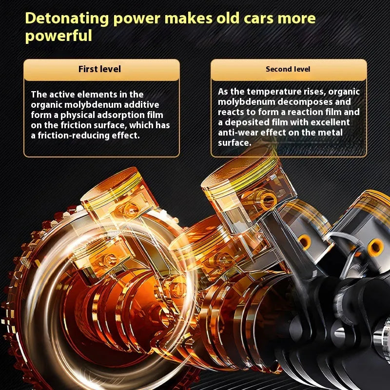 60ml engine oil anti-wear additive in container with white cap for vehicle maintenance