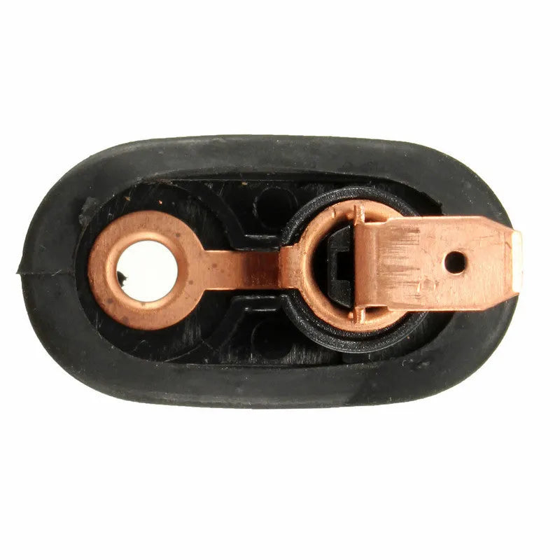 Universal black plastic and metal car interior door light switch for replacement installation
