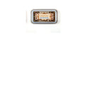 Rectangular oily stamp pad for rubber stamps in five colour options on craft table