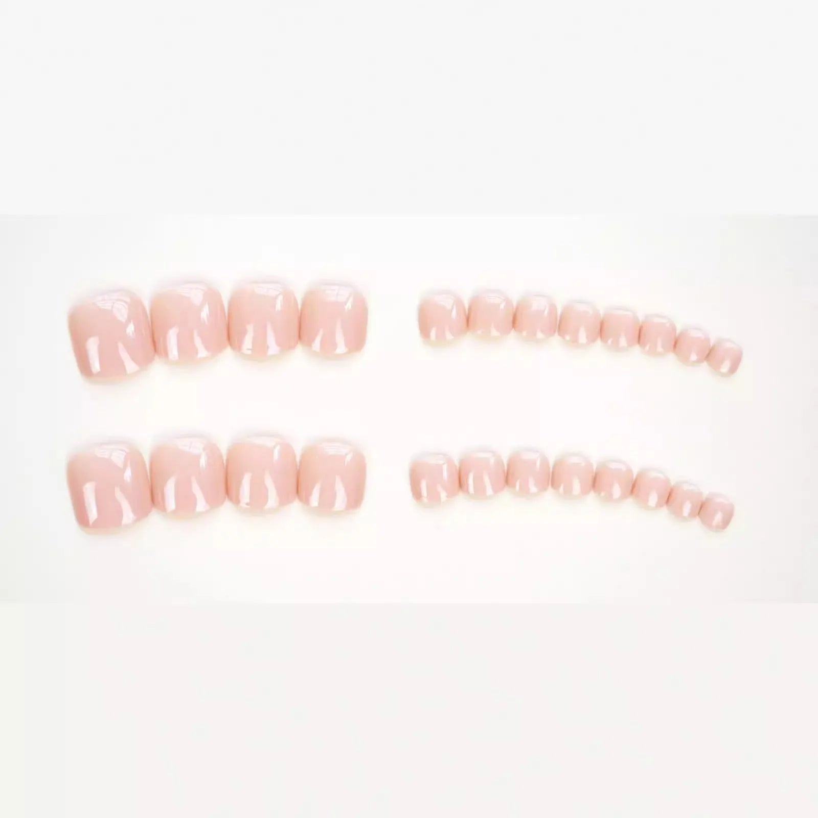 Fashion personality toe nail stickers with adhesive glue in skin colour J-52 shade for artificial nail decoration