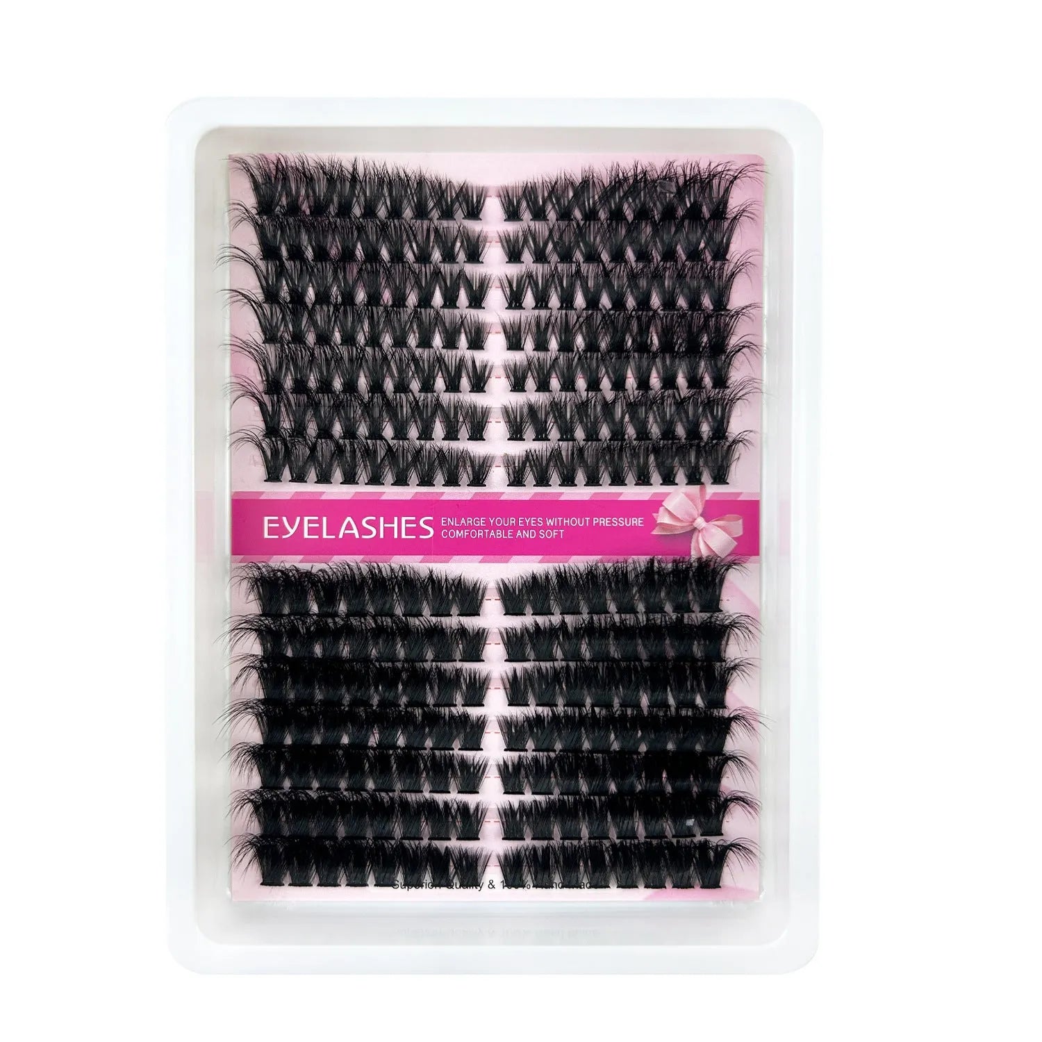 Creative large capacity mixed false eyelashes in high imitation material, 13.7cm x 13.5cm case