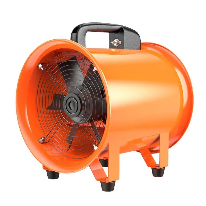 8 inch titanium steel industrial axial flow fan with 7 blades for dust removal and ventilation