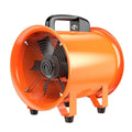 8 inch titanium steel industrial axial flow fan with 7 blades for dust removal and ventilation