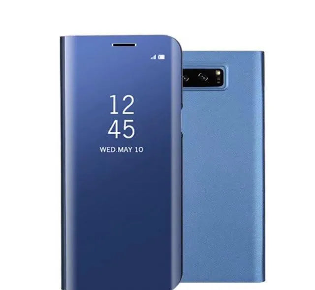 Samsung Galaxy Note20 phone case with magnetic bracket mount and metallic mirror finish in six colour options