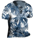 Men's short sleeve lapel button shirt in bird eye cloth polyester for summer sports