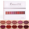 10 pcs matte waterproof long lasting lip gloss set in multiple colours