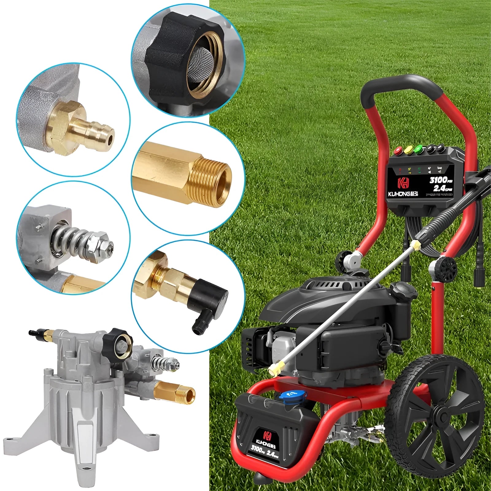 P170 swash plate aluminium pump accessory for gasoline high pressure cleaning machines