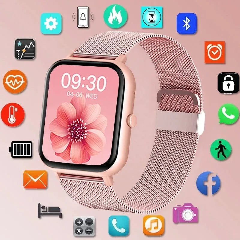 ZL54C smart watch with AMOLED display showing health monitoring data on wrist
