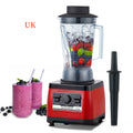Red commercial blender with 2200W power and 2-litre capacity for professional kitchens