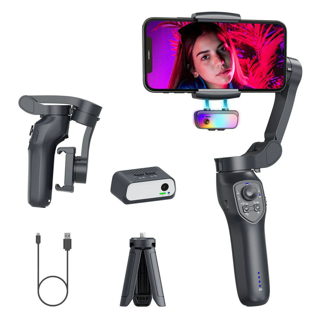 RK series foldable handheld camera stabilizer head in gun metal colour