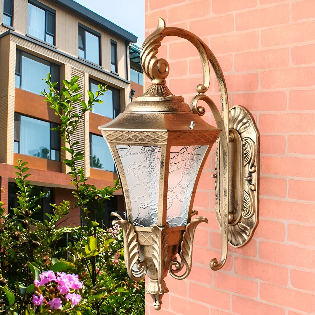 European-style black bronze outdoor landscape street lamp for courtyards with IP54 waterproof rating