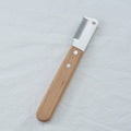 Pet stripping comb grooming tool with wood handle in two sizes for dogs and cats