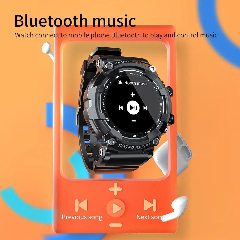 ATTACK 3 smart sports watch with round colour screen and black TPU strap