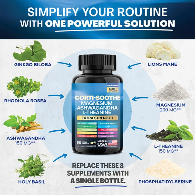 Bottle of South African Drunken Eggplant Magnesium Capsules containing 60 capsules.