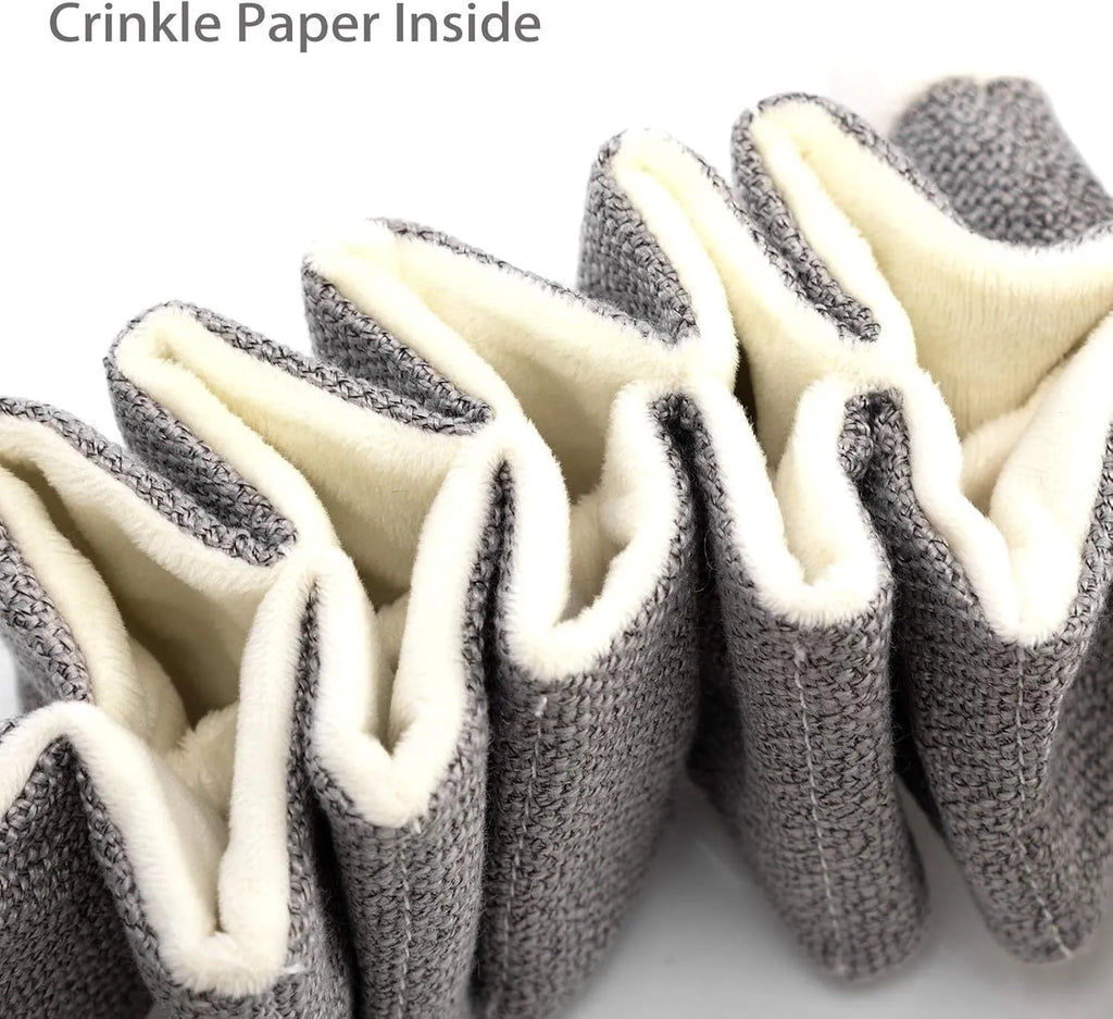 Grey koala stuffed dog toy measuring 30cm with crinkle paper inside.