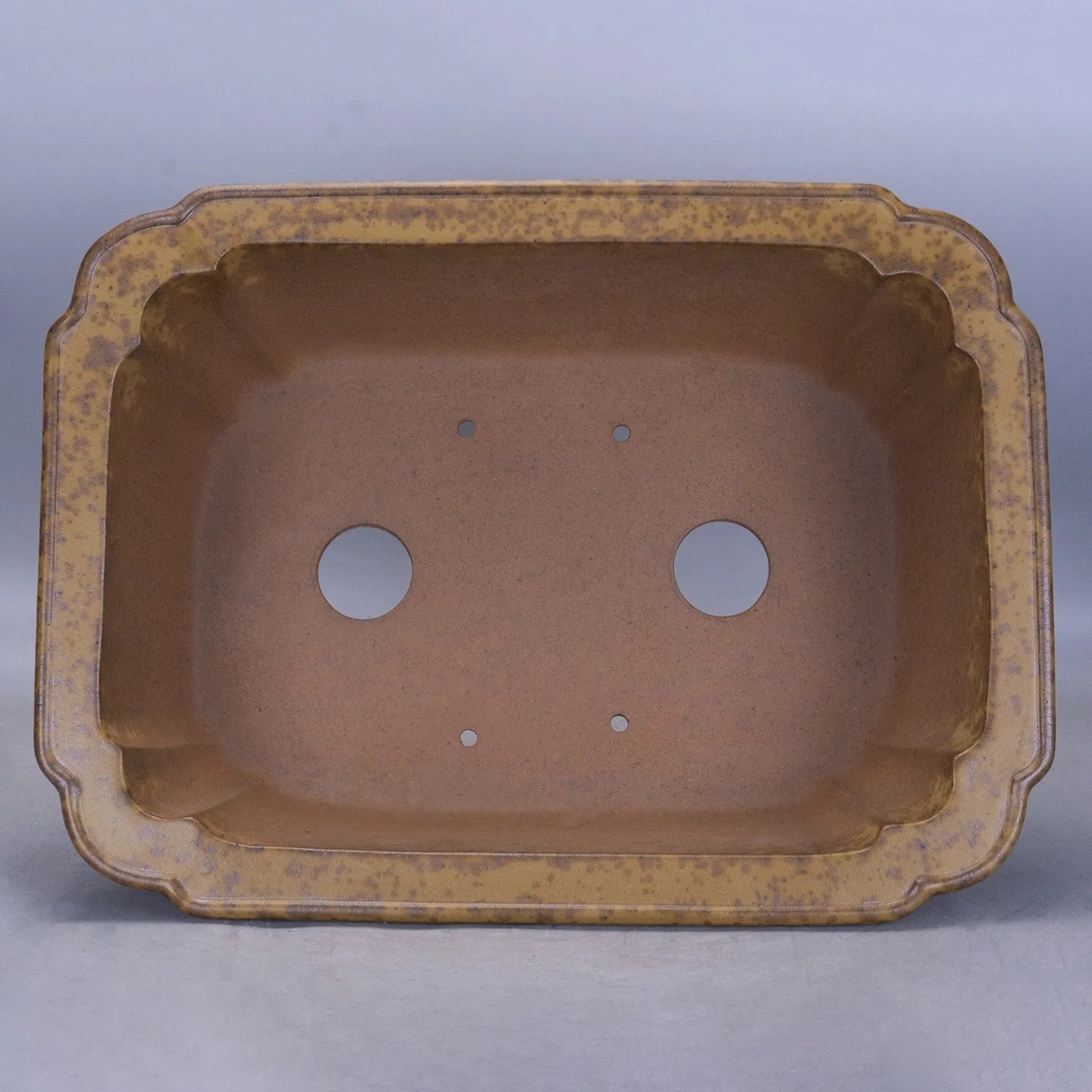 Large rectangular purple sand flowerpot with modern simple style on floor