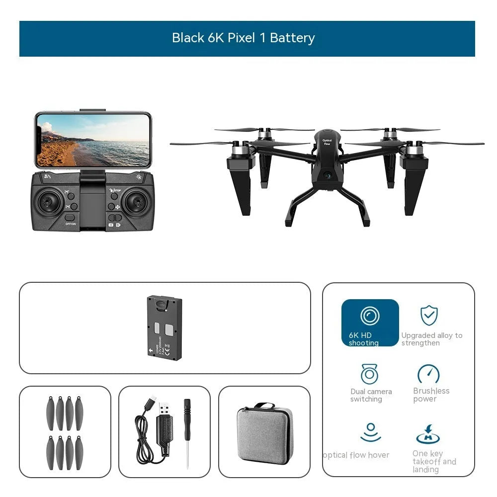 Alloy KS66 UAV drone kit with remote control showing white and black colour options with camera