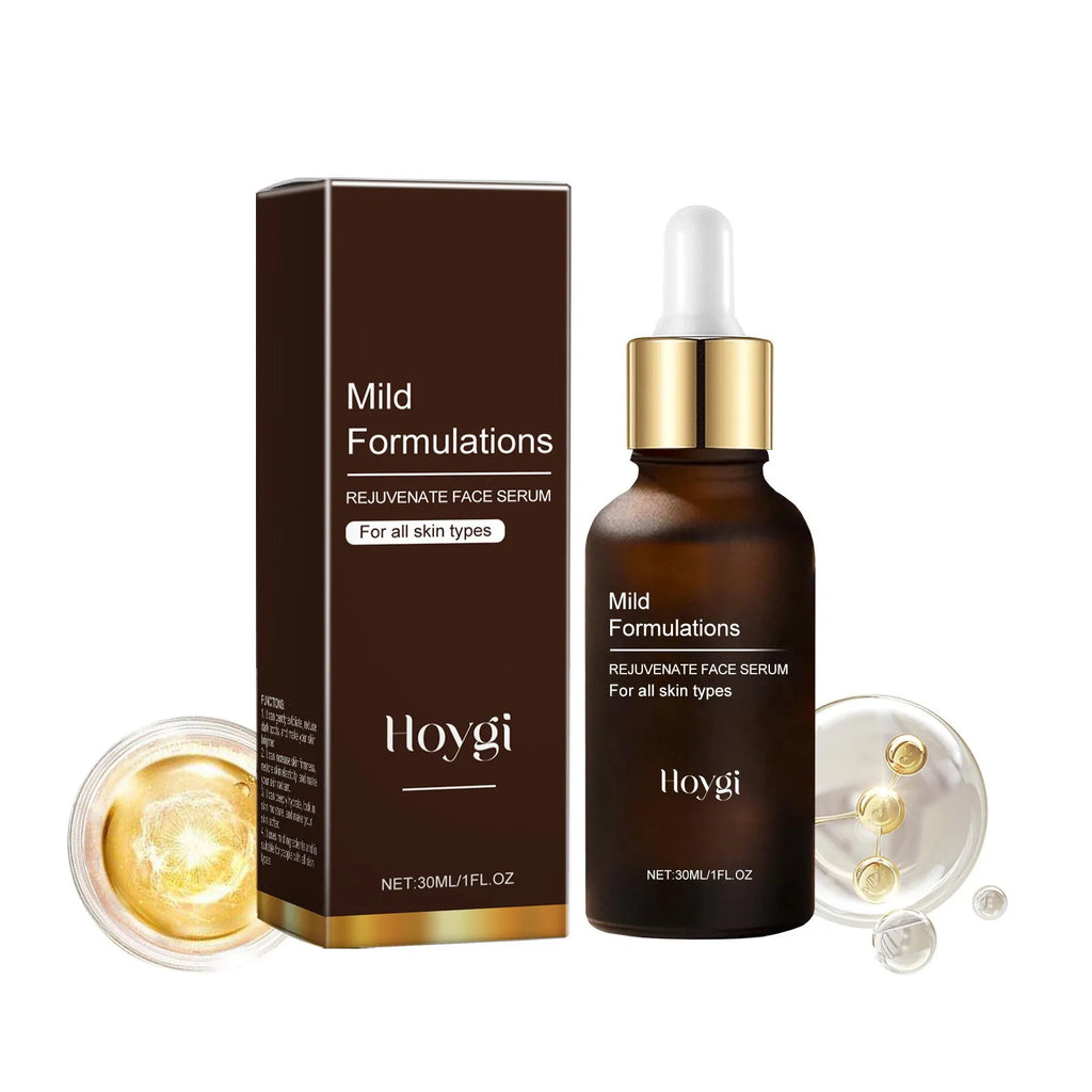 30ml facial skincare essence bottle with hyaluronic acid and arbutin, 2.8cm compact size