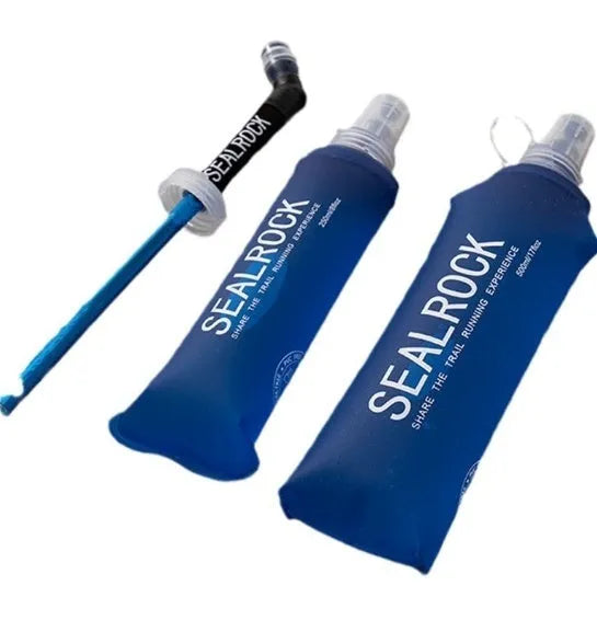 Plastic portable drinking straw with flexible suction tube for mountain climbing and biking