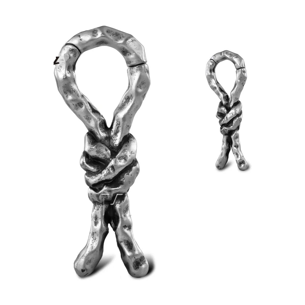 Copper bending and connecting piercing earrings for auricle placement with 4mm specification