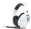 MH86 black and white esports headset with microphone, 50mm drivers, and 2-metre cable