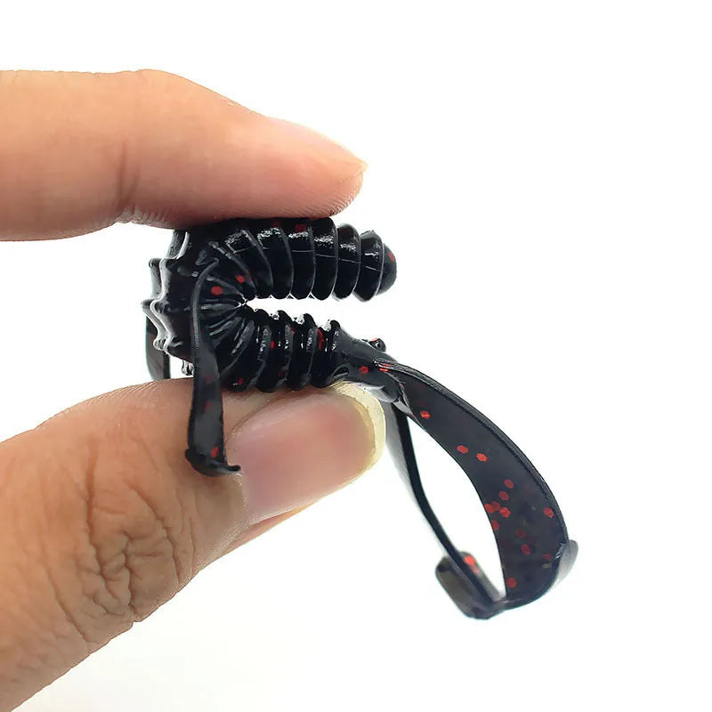 PVC fishing soft bait lure in 8cm or 12cm size with multiple colour options for freshwater and saltwater fishing