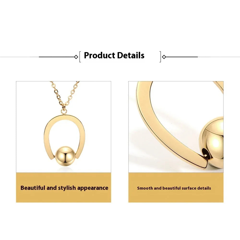 Stainless steel cross chain necklace with geometric pendant in gold or silver electroplated finish
