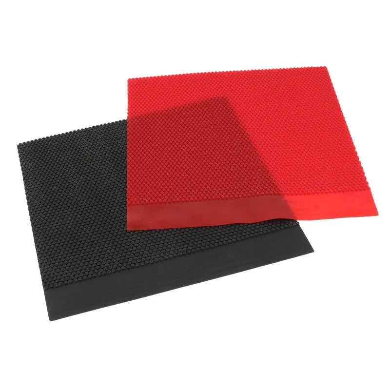 Small particle table tennis rubber sheet in black or red colour