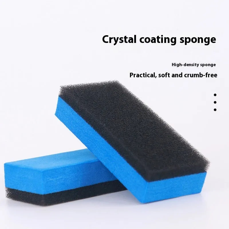 Car repair wax kit with two wax containers and frosted sponge mop for scratch removal and polishing