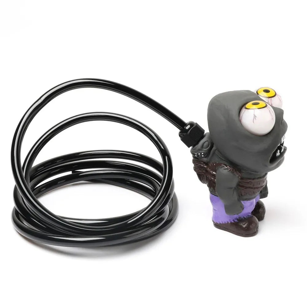 Turbo car decompress ornament kit showing rubber doll, pressure regulating valve, copper tubing, and installation clips