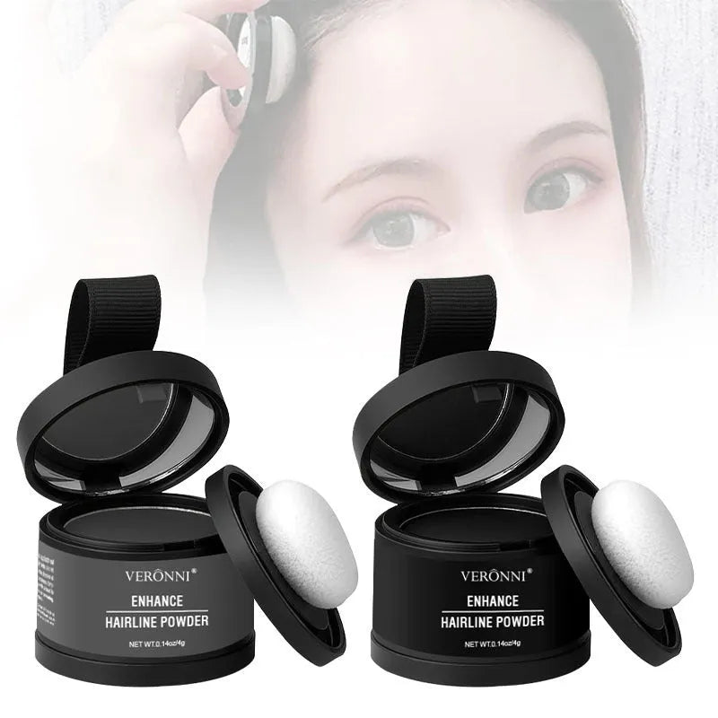 Hairline powder cosmetic product for skin tone improvement with multiple colour options