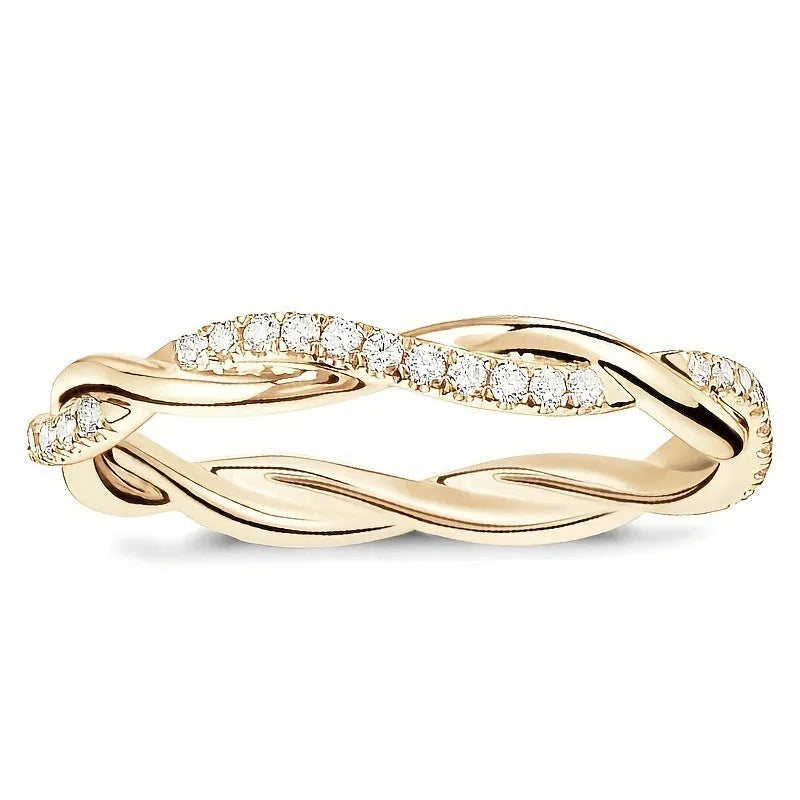 Silver cross fashion ring ornament for women gold silver alloy electroplated finish