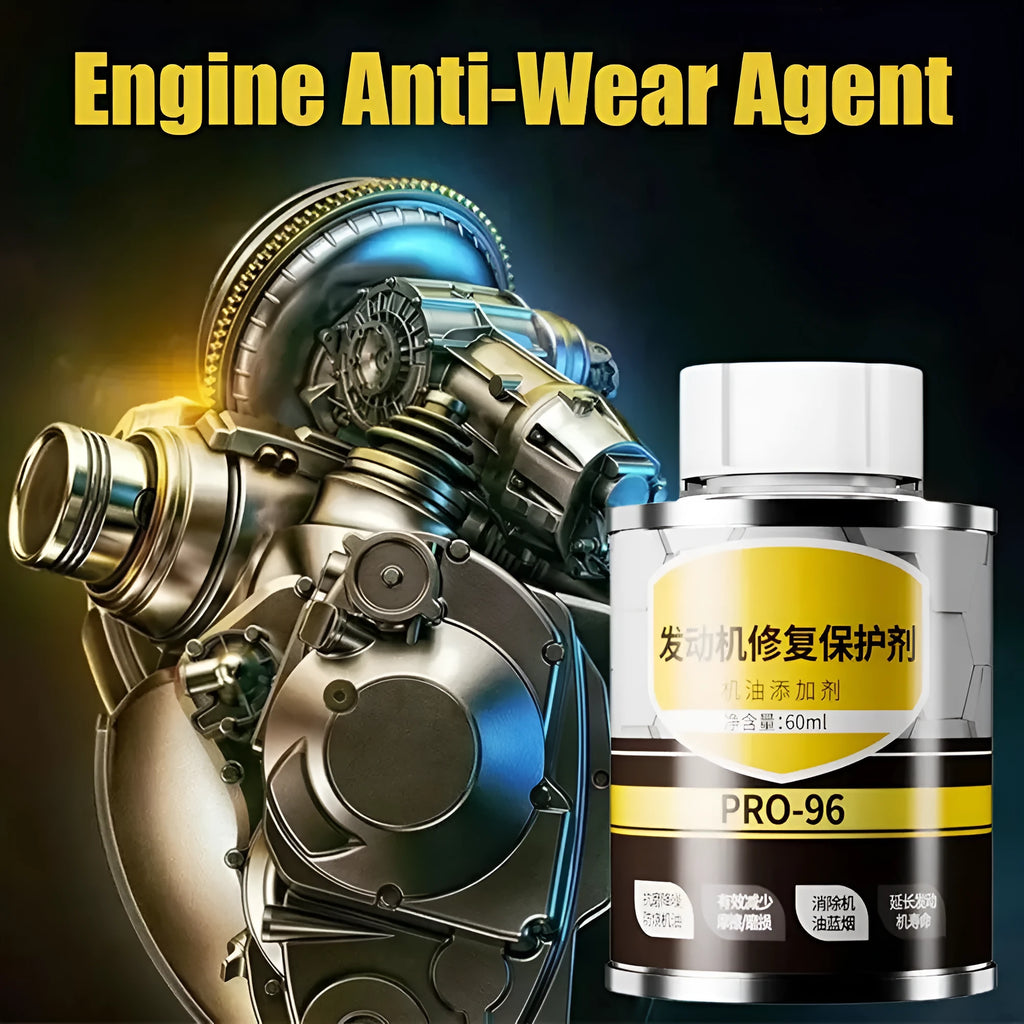 60ml engine oil anti-wear additive in container with white cap for vehicle maintenance