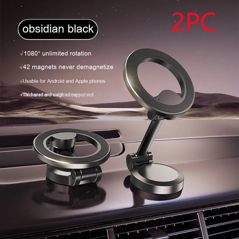 Qian Colour all-metal foldable magnetic car phone mount for dashboard installation