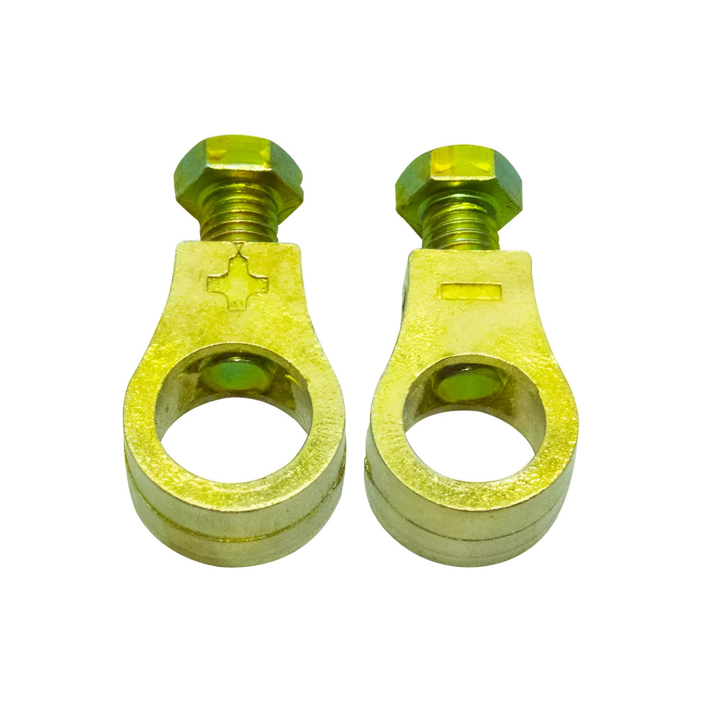 Pure copper car battery terminal clamp with patented clip design.