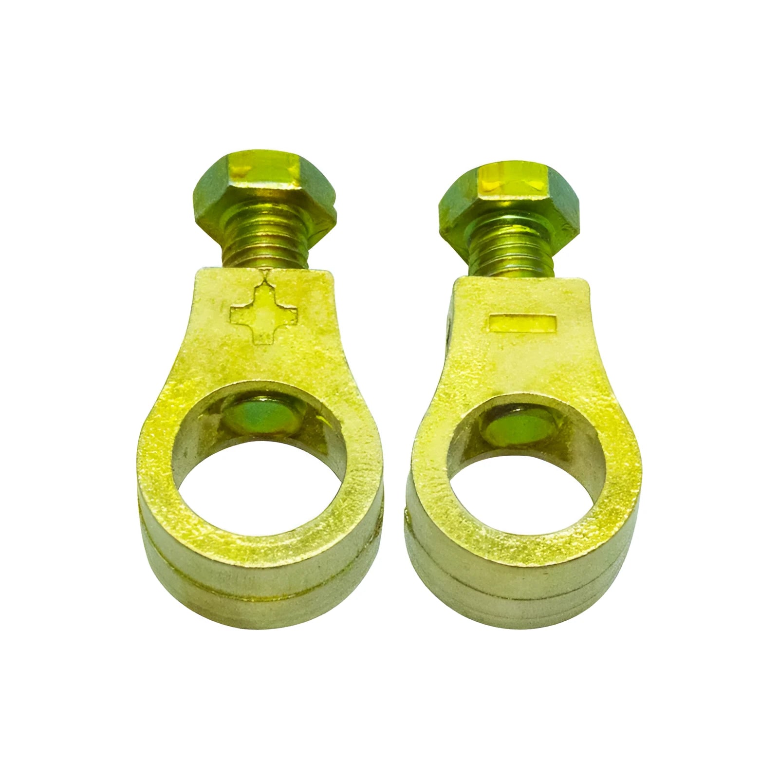 Pure copper car battery terminal clamp with patented clip design.