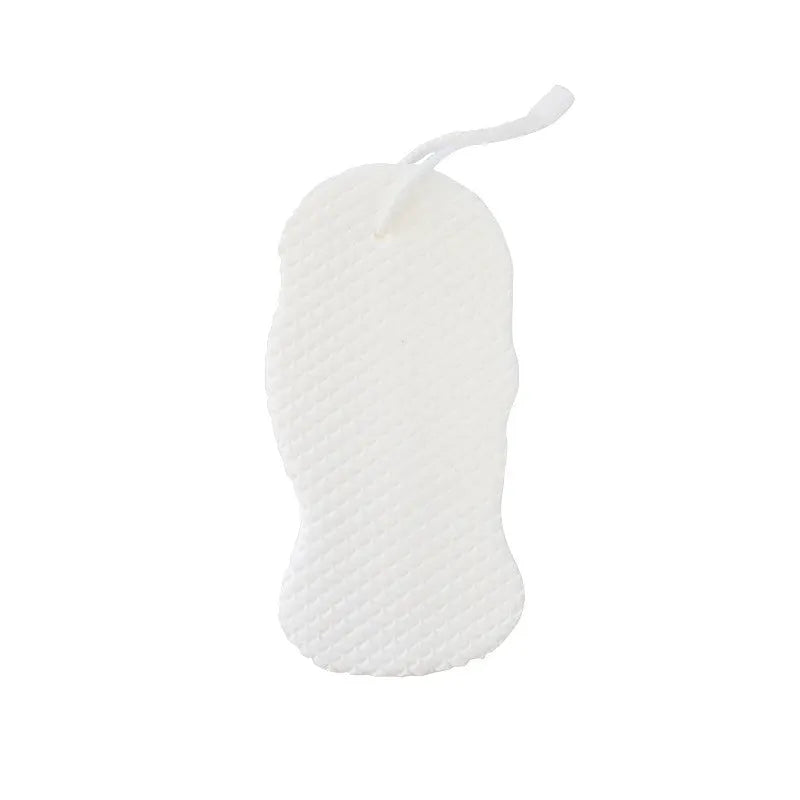 3D fish scale pattern bath sponge in white colour for body exfoliation