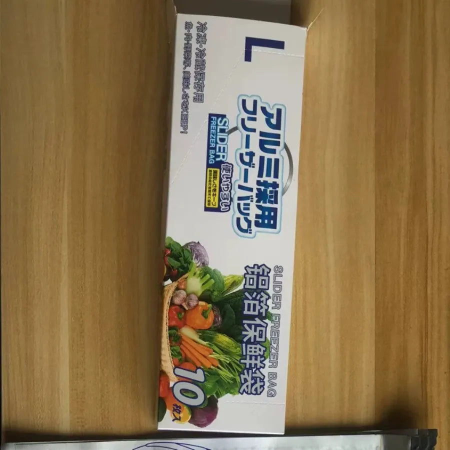 Aluminium foil resealable storage bags in three sizes with zip lock closure