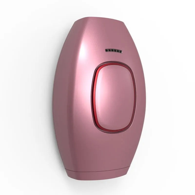 Home laser hair removal instrument with pulsed light technology, xenon quartz light tube, 470nm-1100nm wavelength, 33*10mm2 focus size, 1.5-3.9J/cm2 energy, over 300,000 flashes, ABS body, in Black, Rose Gold, White, for UK or other plug models.