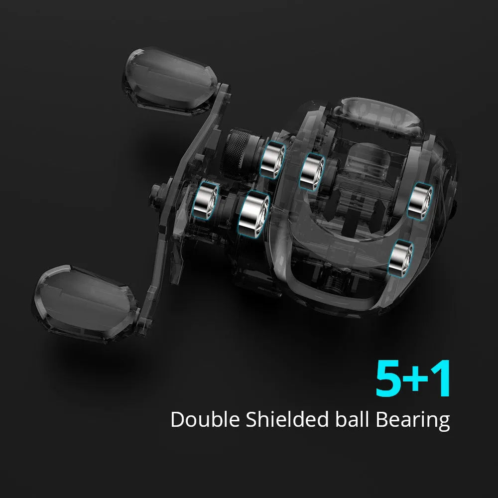 Drip Wheel Lure Fishing Reel kit showing left hand and right hand wheel options
