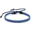 Unisex denim fabric bracelet with an attached carrying strap in a selection of colours.