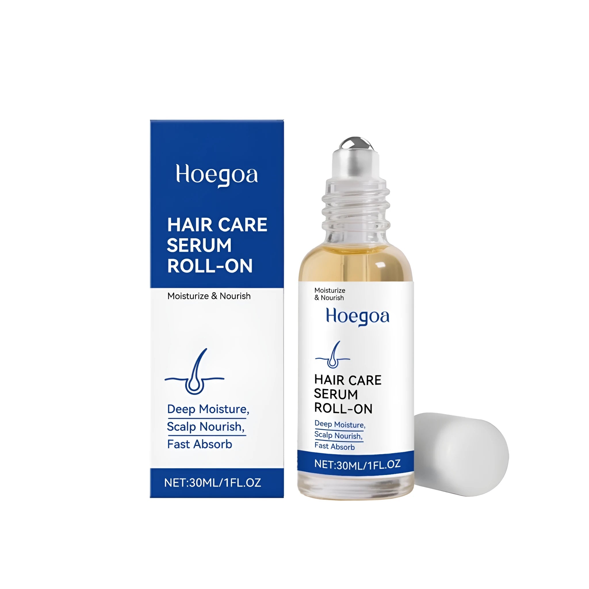 Moisturising hair care ball with 30ml capacity containing vitamin E and natural oils