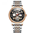 Men's tourbillon mechanical watch with luminous hands, waterproof, 16.5mm thickness