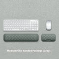 Mouse memory cotton wrist pad in black or grey cloth or leather cover options