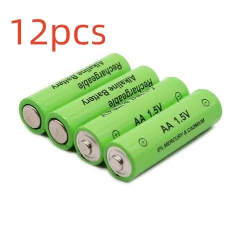 AA alkaline rechargeable battery 3000mAh industrial grade with green casing