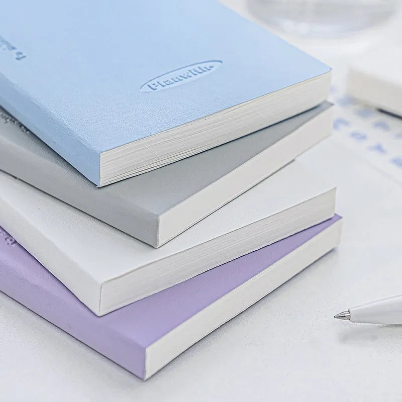 Embossed simple visual meter book notebook with 80 sheets showing cover colour options