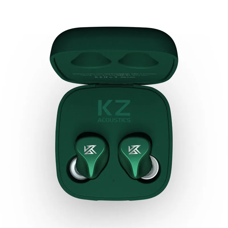 Z1 true wireless in-ear Bluetooth headset in black or green colour options.